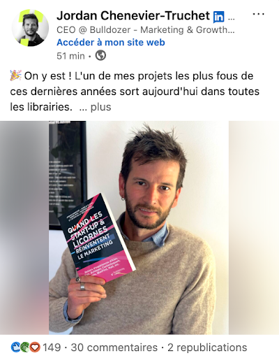 Post Linkedin Jordan Chevevier-Trucher